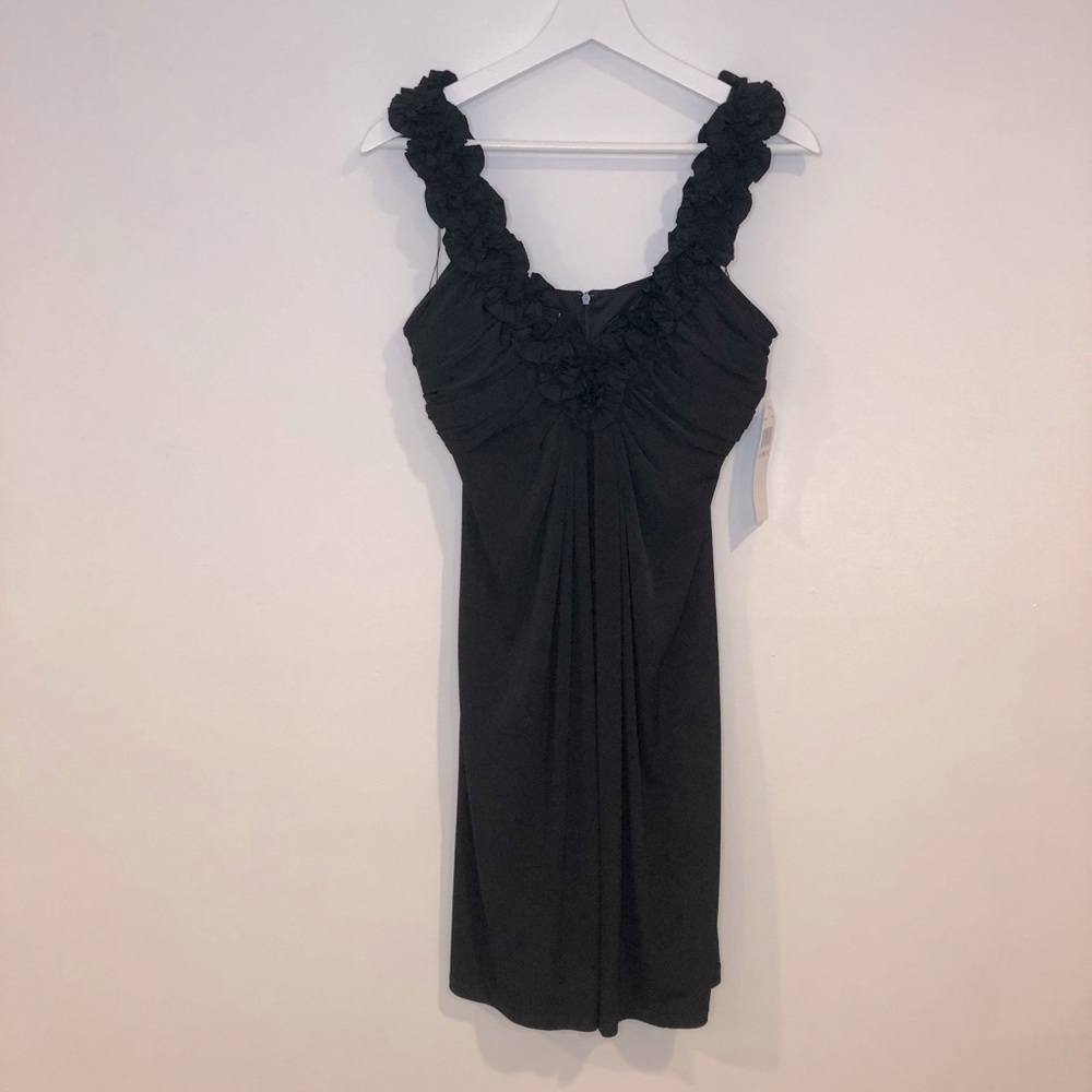 MAGGY LONDON Black Floral Dress NWT